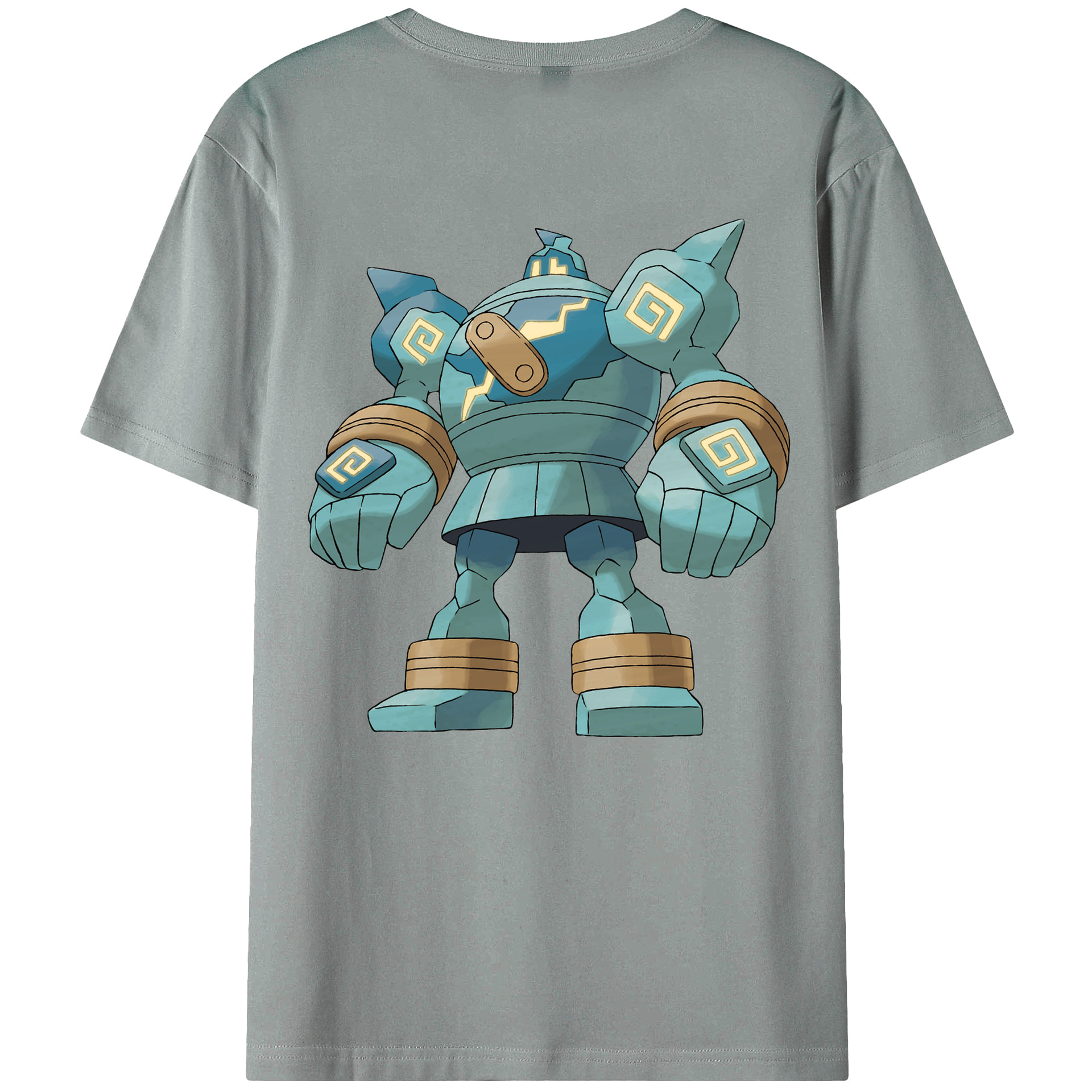 （画像用） ポケットモンスター Pokémon 綿100％ メンズ半袖Tシャツ（バックプリント） 通気性